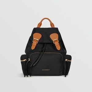 Black Burberry backpack